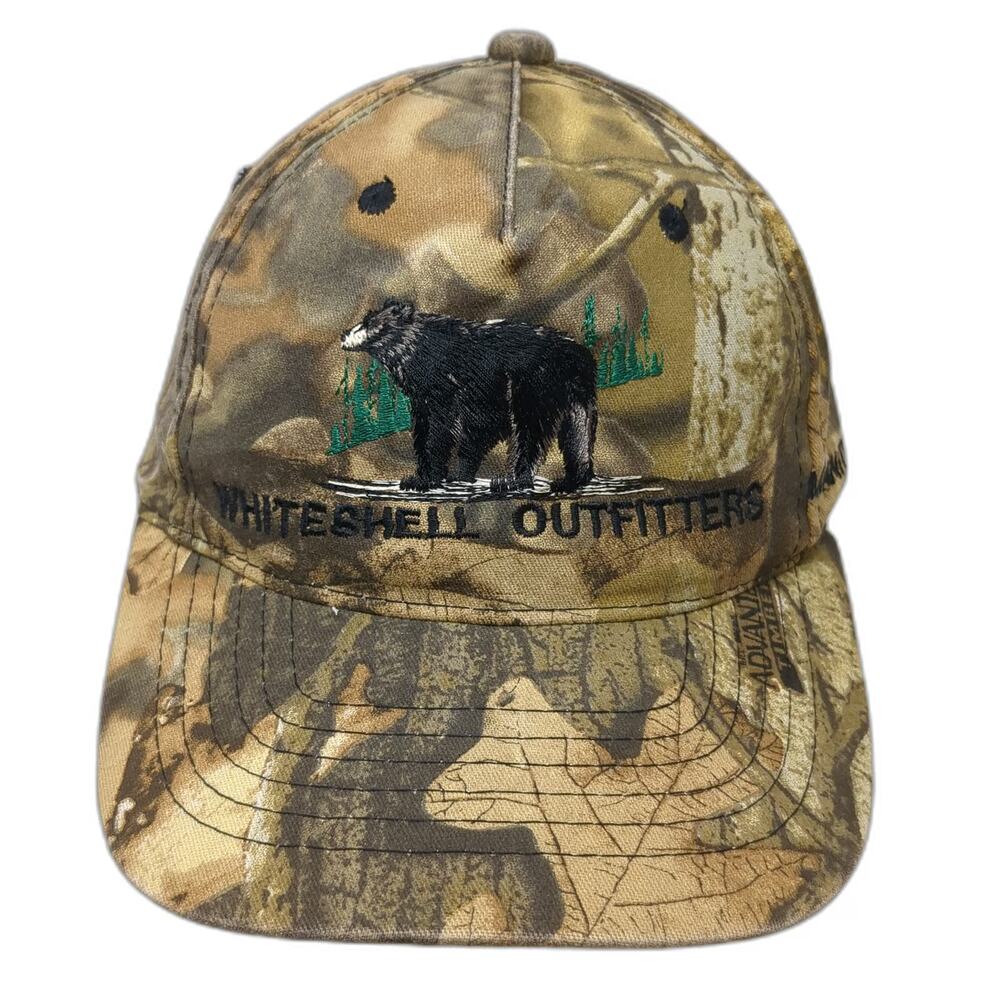AJM 5 Panel Brown Camo One Size Bear Manitoba Canada Outfitter Hunting Hat